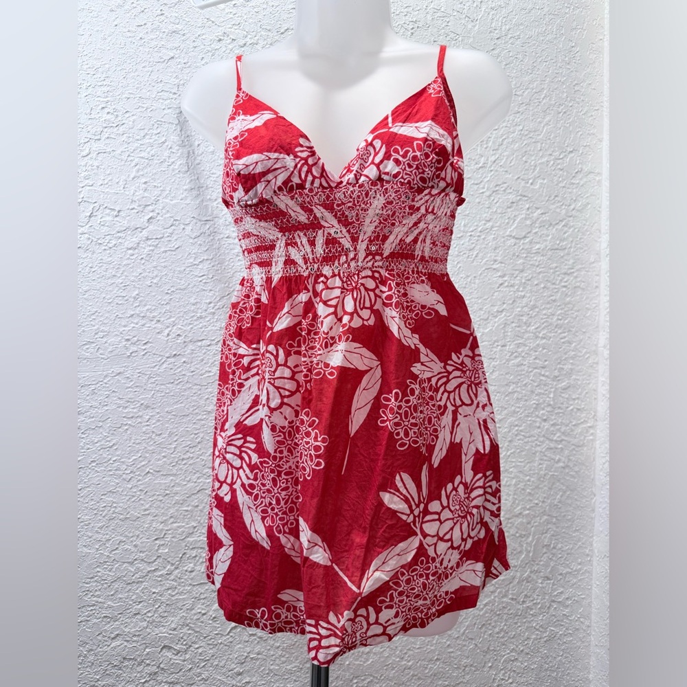 Red Floral Spaghetti Strap Camisole - Picture 3 of 12